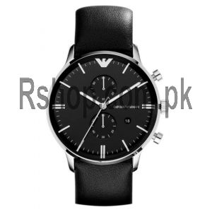 Emporio Armani Men's  Black Leather Watch AR0397  (Same as Original) Price in Pakistan