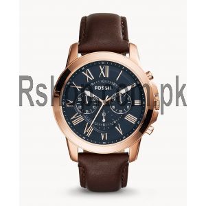 Fossil Grant Chronograph Brown Leather Watch FS5068  (Same as Original) Price in Pakistan
