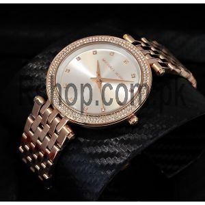 Michael Kors Women's Darci Rose Gold Silver Dial Watch Price in Pakistan