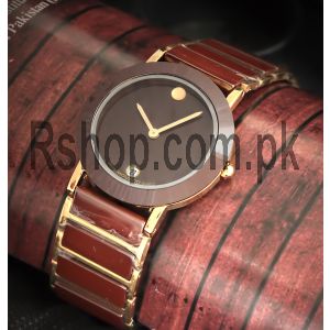 Movado Bold Brown Dial Two Tone Watch Price in Pakistan