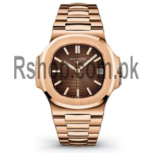 Patek Philippe Nautilus Rose Gold Chocolate Dial Watch Price in Pakistan