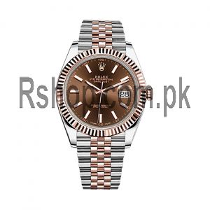 Rolex Datejust Chocolate Dial Rose Gold & Stainless Steel Watch Price in Pakistan