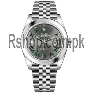 Rolex Datejust Gray Wimbledon Dial Watch  (2022) Price in Pakistan