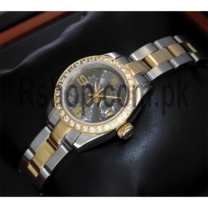 Rolex Datejust Grey Floral Dial  Stainless Steel Ladies Watch Price in Pakistan