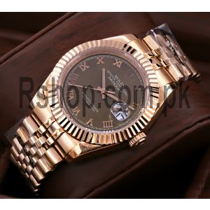 Rolex Datejust Rolesor Brown Dial Watch Price in Pakistan
