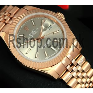 Rolex Datejust Rose Gold Gray Dial Watch 2021  Price in Pakistan