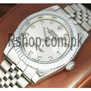 Rolex Datejust Silver Diamond Dial Watch 2021 Price in Pakistan