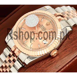 Rolex Datejust Two Tone Rose Gold Dial Watch Price in Pakistan