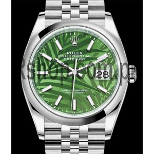 New 2021 Rolex Datejust Green Palm Motif Dial 126200 Watch  (2021) Price in Pakistan
