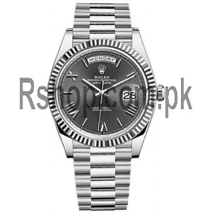 Rolex Day-Date 40 Dark Rhodium Dial Watch Price in Pakistan