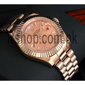 Rolex Day-Date 40  Rose Gold Watch Price in Pakistan