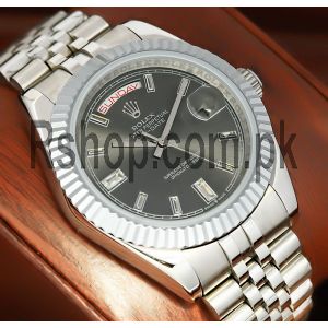 Rolex Day-Date II President Solid Diamond Gray Dial Watch  (2021) Price in Pakistan