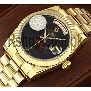 Rolex Day-Date Onyx Dial Swiss Watch Price in Pakistan