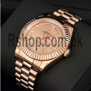 Rolex Day Date 40 Rose Gold Watch Price in Pakistan