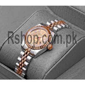 Rolex Lady-Datejust Rose Gold Dial Two Tone Watch Price in Pakistan