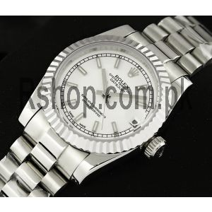 Rolex Lady-Datejust Silver Watch Price in Pakistan