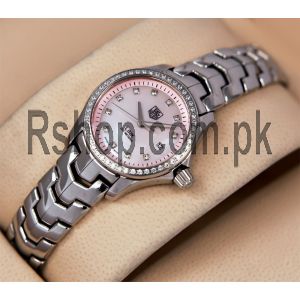 Tag Heuer Link Lady Diamond Bezel Pink Dial Watch Price in Pakistan