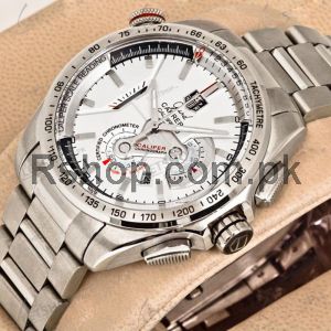 Tag Heuer Grand Carrera Calibre 36 Working Chronograph with White Dial Watch Price in Pakistan