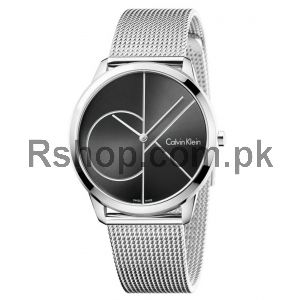 Calvin Klein Minimal Stainless Steel Strap Black Dial Watch Price in Pakistan