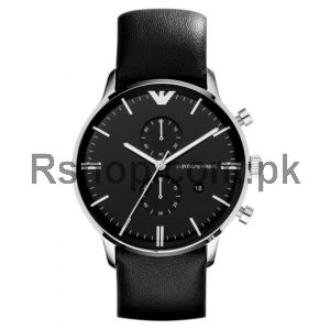 Emporio Armani Men's  Black Leather Watch AR0397  (Same as Original) Price in Pakistan