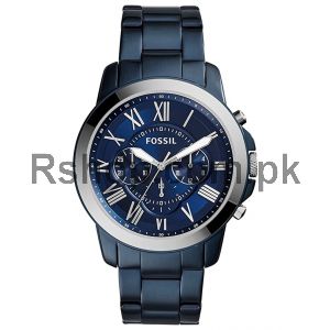 Fossil Nate Blue Steel Band Chronograph Watch FS5230   (Same as Original) Price in Pakistan