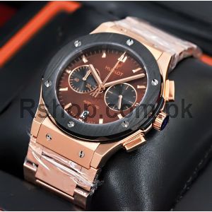 Hublot Classic Fusion Brown Dial Rose Gold Watch Price in Pakistan