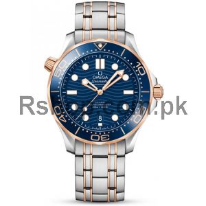 Omega Seamaster Diver Blue Dial Two-Tone Men's Bracelet Watch Price in Pakistan