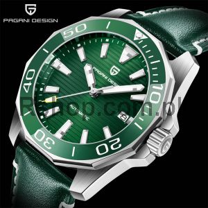 Pagani Design PD-1668 Green in Leather Watch Price in Pakistan