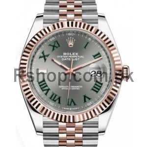 Rolex Datejust Two Tone Slate Roman Dial Watch Price in Pakistan