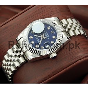 Rolex Datejust Blue Diamond Dial Watch Price in Pakistan