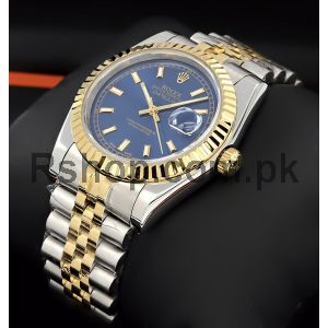 Rolex Datejust Blue Index Dial Jubilee Bracelet Mens Watch Price in Pakistan