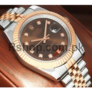 Rolex Datejust Chocolate Diamond Dial Watch  (2021) Price in Pakistan