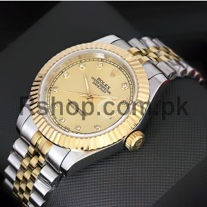 Rolex Datejust Gold Diamond Dial Two Tone Watch Price in Pakistan