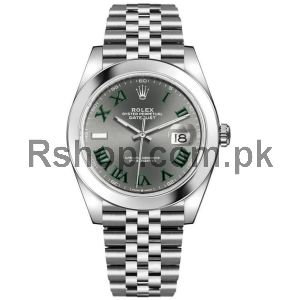 Rolex Datejust Gray Wimbledon Dial Watch  (2022) Price in Pakistan