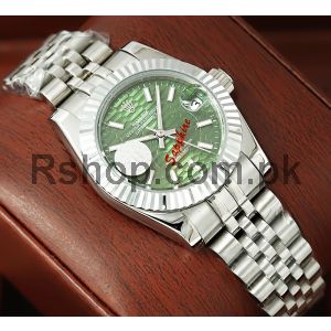 Rolex Datejust Green Motif Dial Swiss Ladies Watch Price in Pakistan