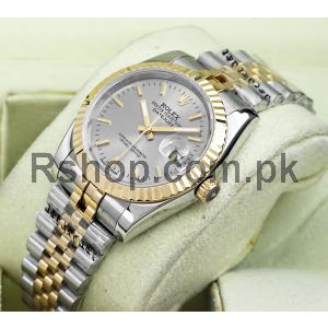 Rolex Datejust Grey Dial Two Tone Watch Price in Pakistan