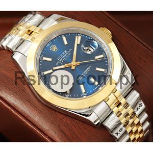 Rolex Datejust Two-Tone Blue Dial Swiss Watch Price in Pakistan