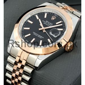 Rolex Datejust Two Tone Black Dial Watch Price in Pakistan