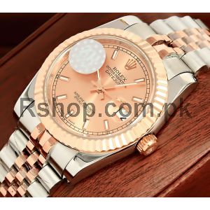 Rolex Datejust Two Tone Rose Gold Dial Watch Price in Pakistan