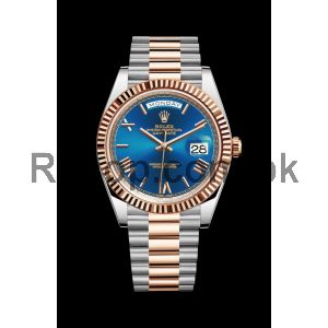 Rolex Day-Date 40 Blue Dial Two Tone Watch Price in Pakistan