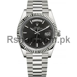 Rolex Day-Date Black Stripe Dial Watch Price in Pakistan