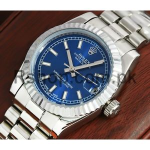 Rolex Lady-Datejust Blue Dial Watch Price in Pakistan