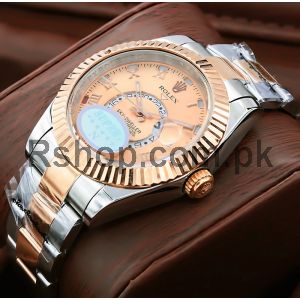 Rolex Sky-Dweller Rose Gold Dial Two Tone Watch Price in Pakistan
