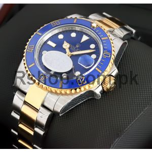 Rolex Submariner Blue Dial Two Tone Watch (Swiss Quality ETA Movement 2836) Price in Pakistan