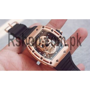 Richard Mille RM 052 skull Rose Gold Watch (swiss quality) Price in Pakistan