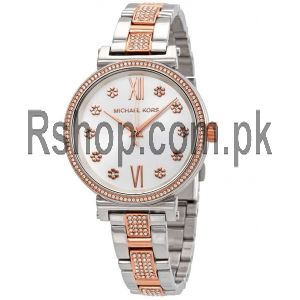 Michael Kors Sofie Crystal Silver Dial Two-tone Ladies Watch Price in Pakistan