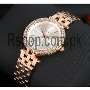 Michael Kors MK3431 Rose Gold Tone Silver Dial Watch Price in Pakistan
