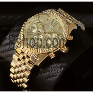 Michael Kors MK5556 Ladies Lexington Gold-Tone Chronograph Watch Price in Pakistan