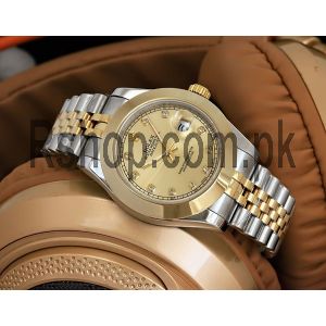 Rolex Datejust Two Tone Gold Dial Watch Price in Pakistan