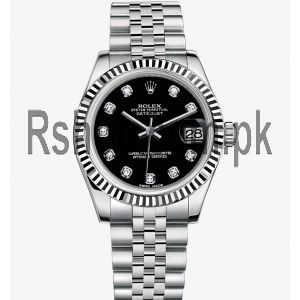 Rolex Datejust Black diamond dial Watch Price in Pakistan